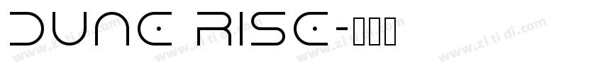 DUNE RISE字体转换